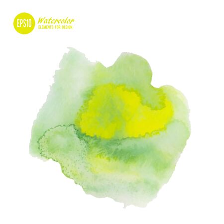 Abstract watercolor art hand paint isolated on white background.のイラスト素材