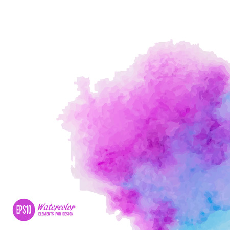 Abstract watercolor art hand paint isolated on white background.のイラスト素材