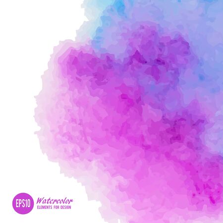 Abstract watercolor art hand paint isolated on white background.のイラスト素材