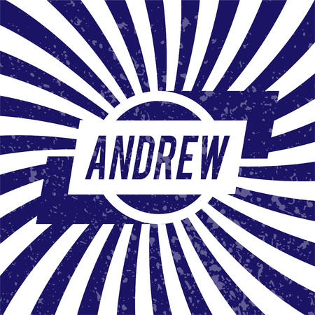 Name Andrew, graphic design elements. のイラスト素材