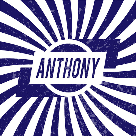 Name Anthony, graphic design elements.のイラスト素材