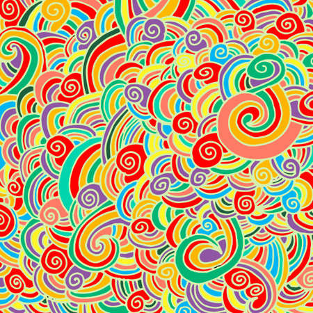 Abstract hand-drawn waves texture, wavy background.のイラスト素材