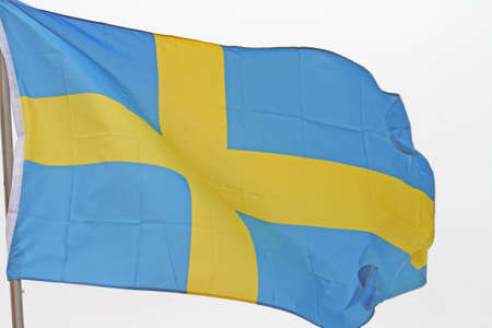 Swedish Flagの写真素材