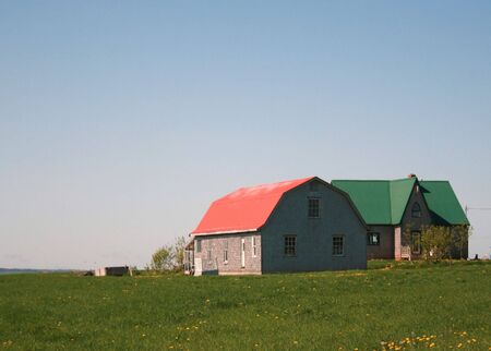 Barn and Houseの写真素材