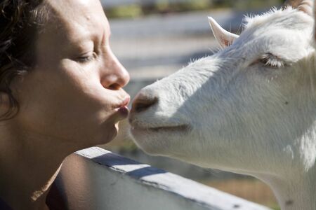 Woman and Goat