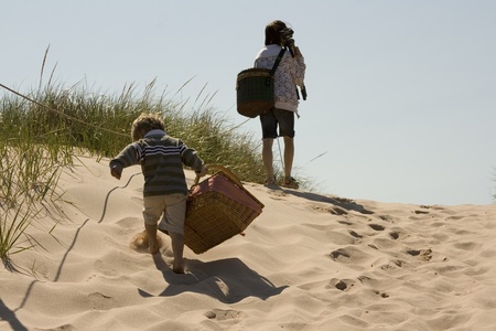 Boy and a Basketの写真素材