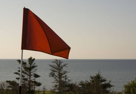 Red Golf Flagの写真素材