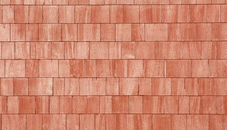 Reddish orange shingles