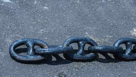 heavy grade black iron chain 