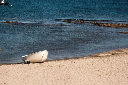 Boat on the Beachの写真素材