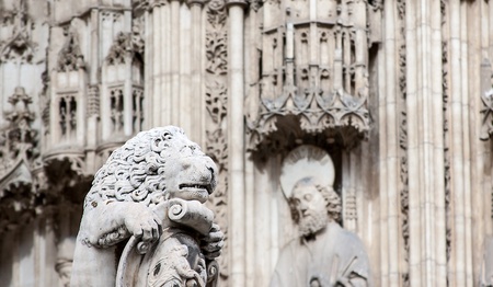 Lion Statueの写真素材