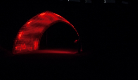 red tunnelの写真素材