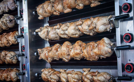 roasting chickenの写真素材