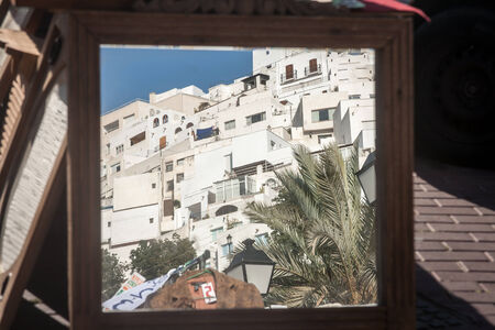 mirror reflectionの写真素材