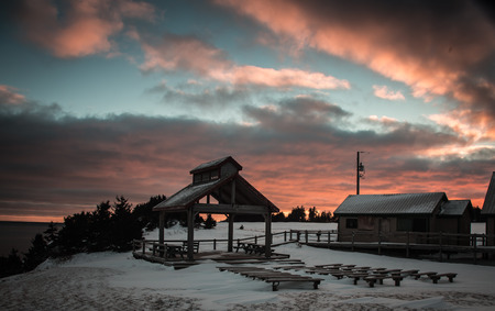 Bandstand at dusk
