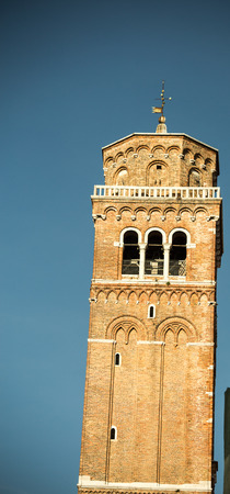 leaning tower veniceの写真素材