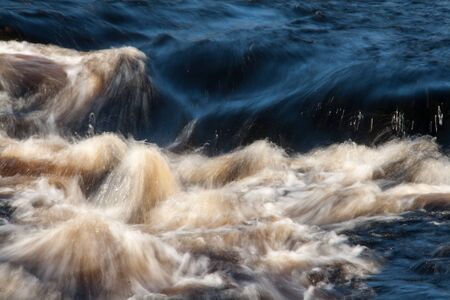 whitewater on a river