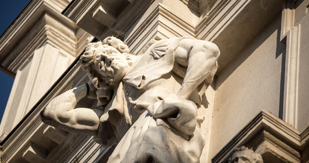 religious statue veniceの写真素材