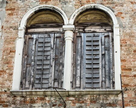 wooden shuttersの写真素材