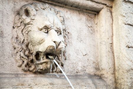 lion fountain bolognaの写真素材