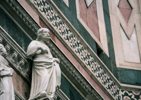 Florence Cathedral statueの写真素材