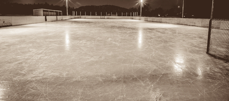 outdoor skating rinkの写真素材