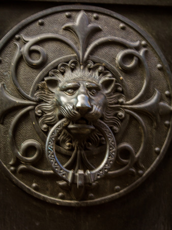 lion door knockerの写真素材