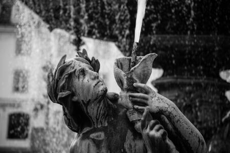 fountain lisbonの写真素材