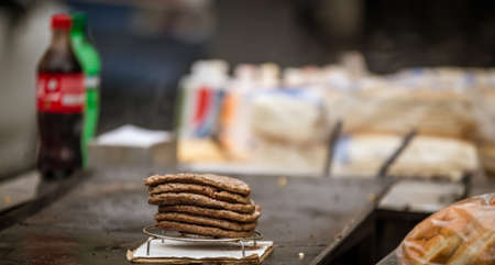 stack of burgers