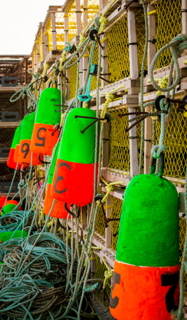 lobster fishing buoysの写真素材