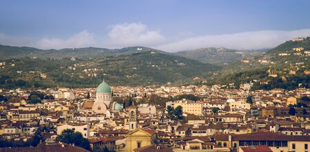 aerial view florenceの写真素材