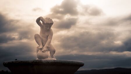 baby statue florenceの写真素材