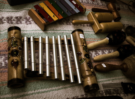 homemade pan fluteの写真素材