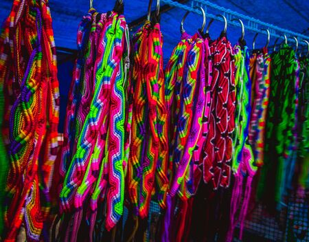 colorful scarvesの写真素材