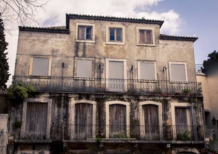 abandon building lisbonの写真素材
