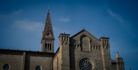 Church in Florence at duskの写真素材