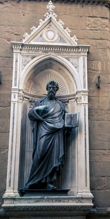 Statue of a religious figureの写真素材