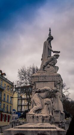 statue in lisbonの写真素材