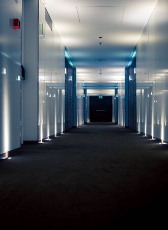 interior of hotel hallwayの写真素材