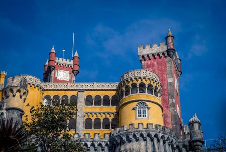 building in Sintra Portugalの写真素材