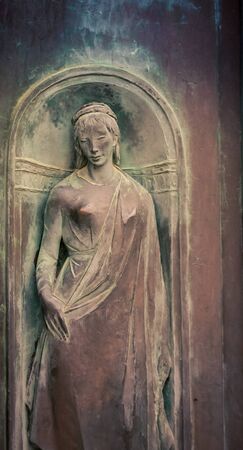 female religious statue sienaの写真素材