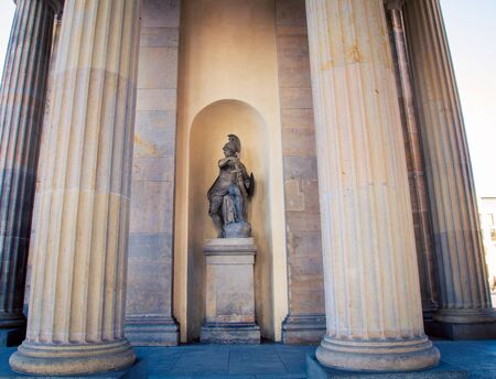 Minerva statue, Brandenburg Gateの写真素材