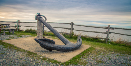 steel anchor in Quebecの写真素材