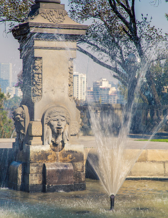small fountain in mexico cityの写真素材