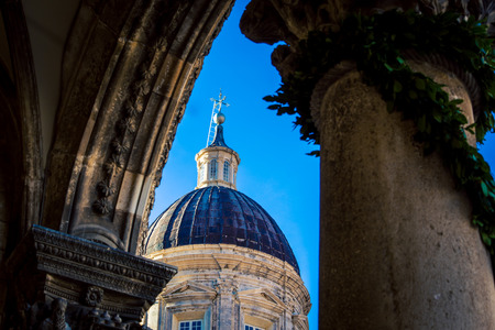 Church dome in Dubrovnikの写真素材