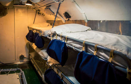 Bunk on a navy submarine