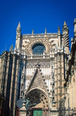 the cathedral in Seville Spainの写真素材