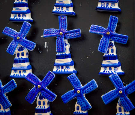 windmill souvenirs on displayの写真素材