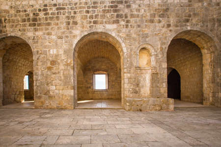 interior of the fortress walls in Dubrovnikのeditorial素材
