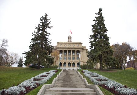 on October 6, 2017: the alberta legislature building and groundsのeditorial素材